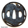 Tsuba Daisho Sukashi Bunbōshihō 文房四宝 - École Shoami