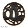 Tsuba Daisho Sukashi Maruni-Mitsubaaoi 三葉 葵