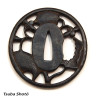 Tsuba Daisho Sukashi Maruni-Mitsubaaoi 三葉 葵