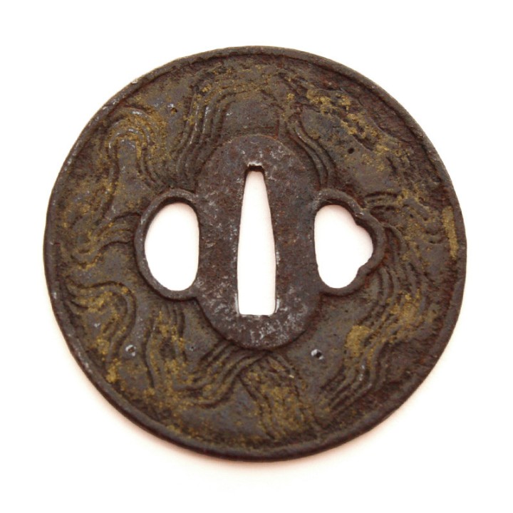 Tsuba - Kin Mokume - Sold