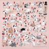 The 53 Cat Stations of Tokaido, Kuniyoshi (104x104cm)